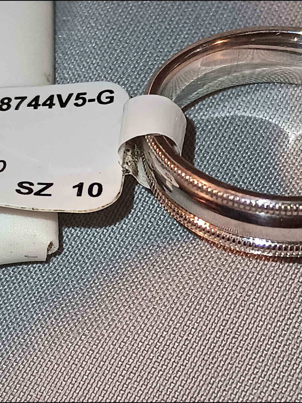 Brilliance Fine Jewelry 5MM Sterling Silver Miligrain Edge Band Ring
